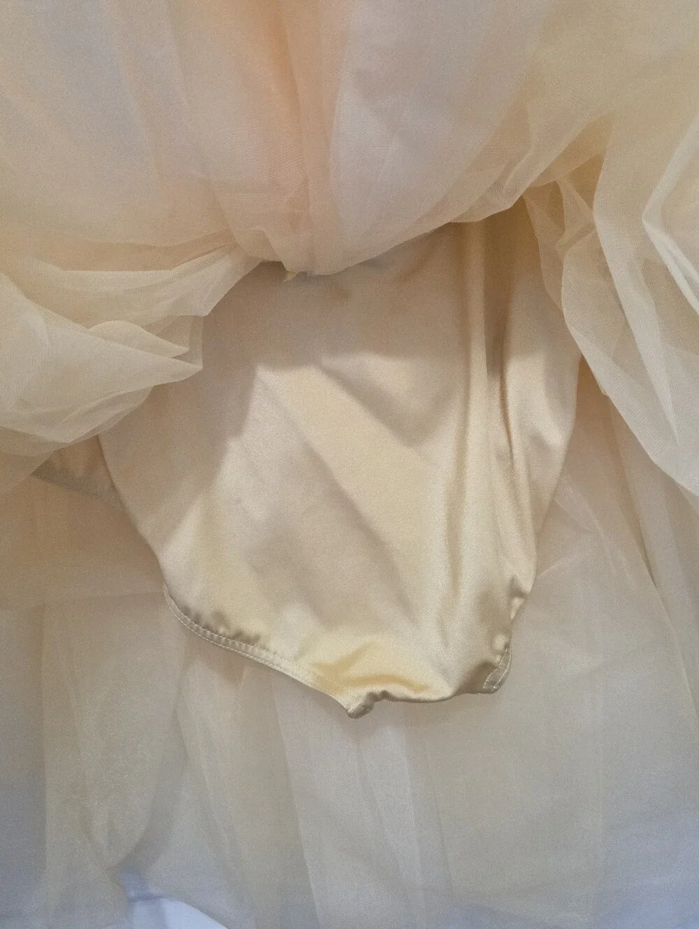 Weissman Showtime Buttercream Yellow Sequin Tutu Dance Costume Size XXLC